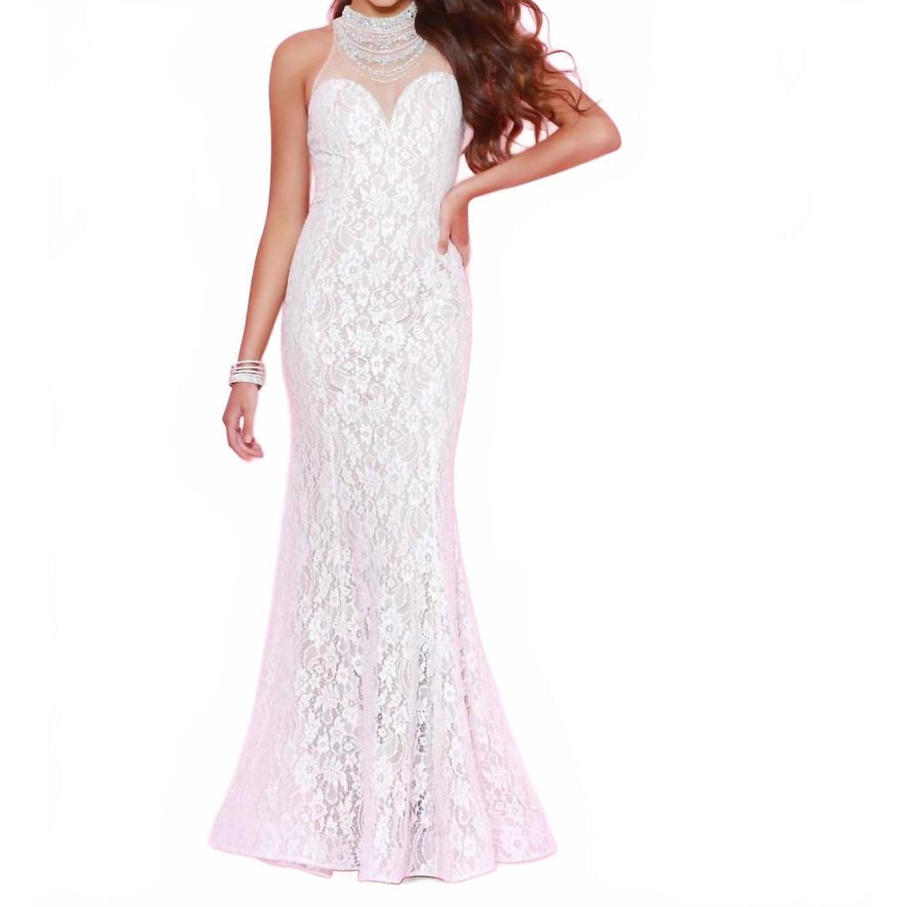 NEW 2CUTE sleeveless prom dress in ivory